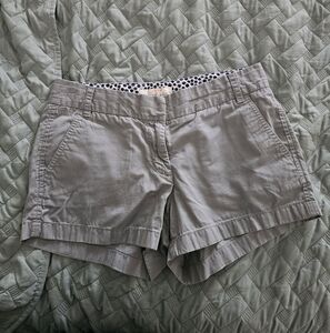 J. Crew Chino Women's Gray Shorts Size 6